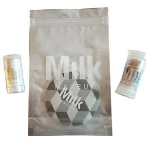 MILK MAKEUP gift set Geo Mirror mini Glitter & Holographic Sticks Stickers NEW